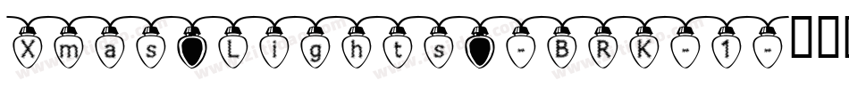 Xmas Lights -BRK-1字体转换